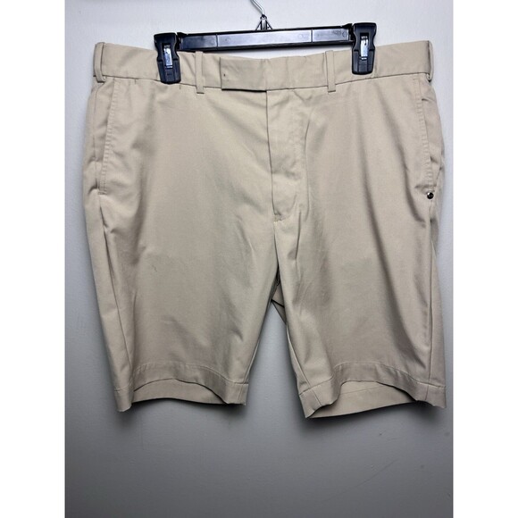 RLX Ralph Lauren Mens Sz 36 Khaki Golf Performance Stretch Shorts 9.5” Inseam - Picture 1 of 8
